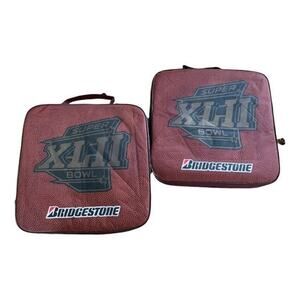 Super Bowl 42 XLII Seat Cushion NY Giants vs. New England Patriots 2008 Set of 2